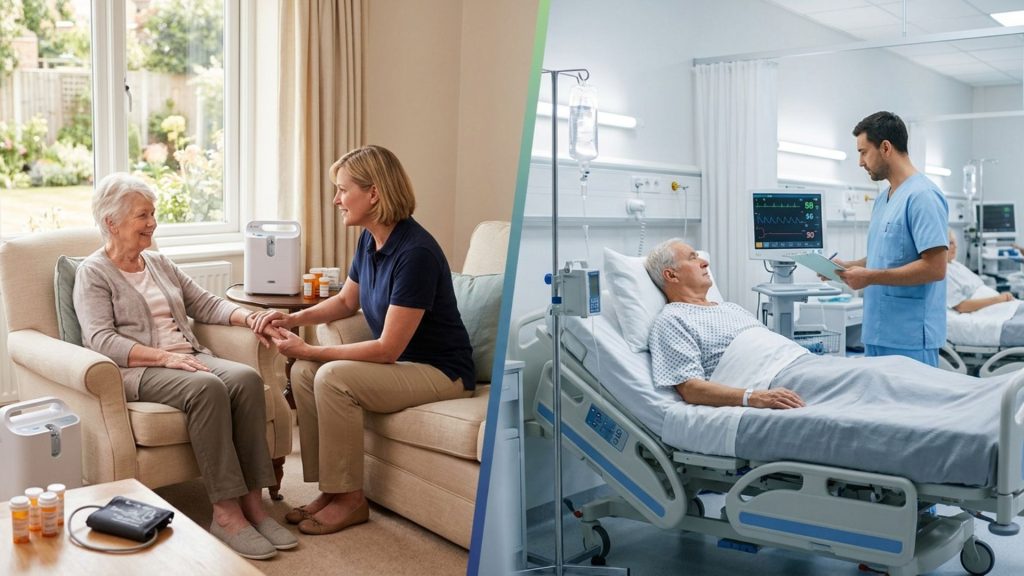 Home care vs hospital care which is better